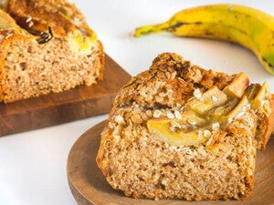 Bolo de Banana com Aveia
