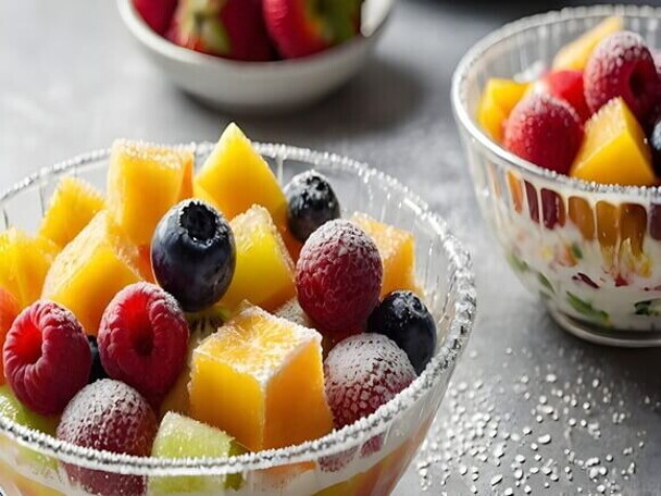 Mix de frutas frescas com leite em pó desnatado Mix de frutas frescas com leite em pó desnatado