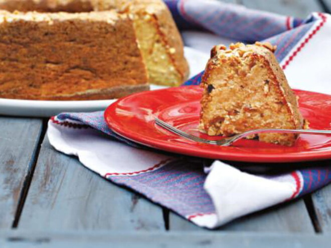 Bolo de Batata-doce e Amendoim sem Açúcar Bolo de Batata-doce e Amendoim sem Açúcar
